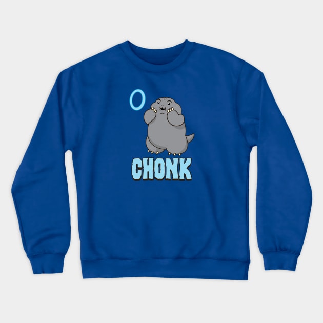 Baby Chonkzilla Crewneck Sweatshirt by Gridcurrent